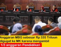 Gugatan ke MK: Anggaran Pendidikan Dikorupsi untuk Makan Bergizi Gratis