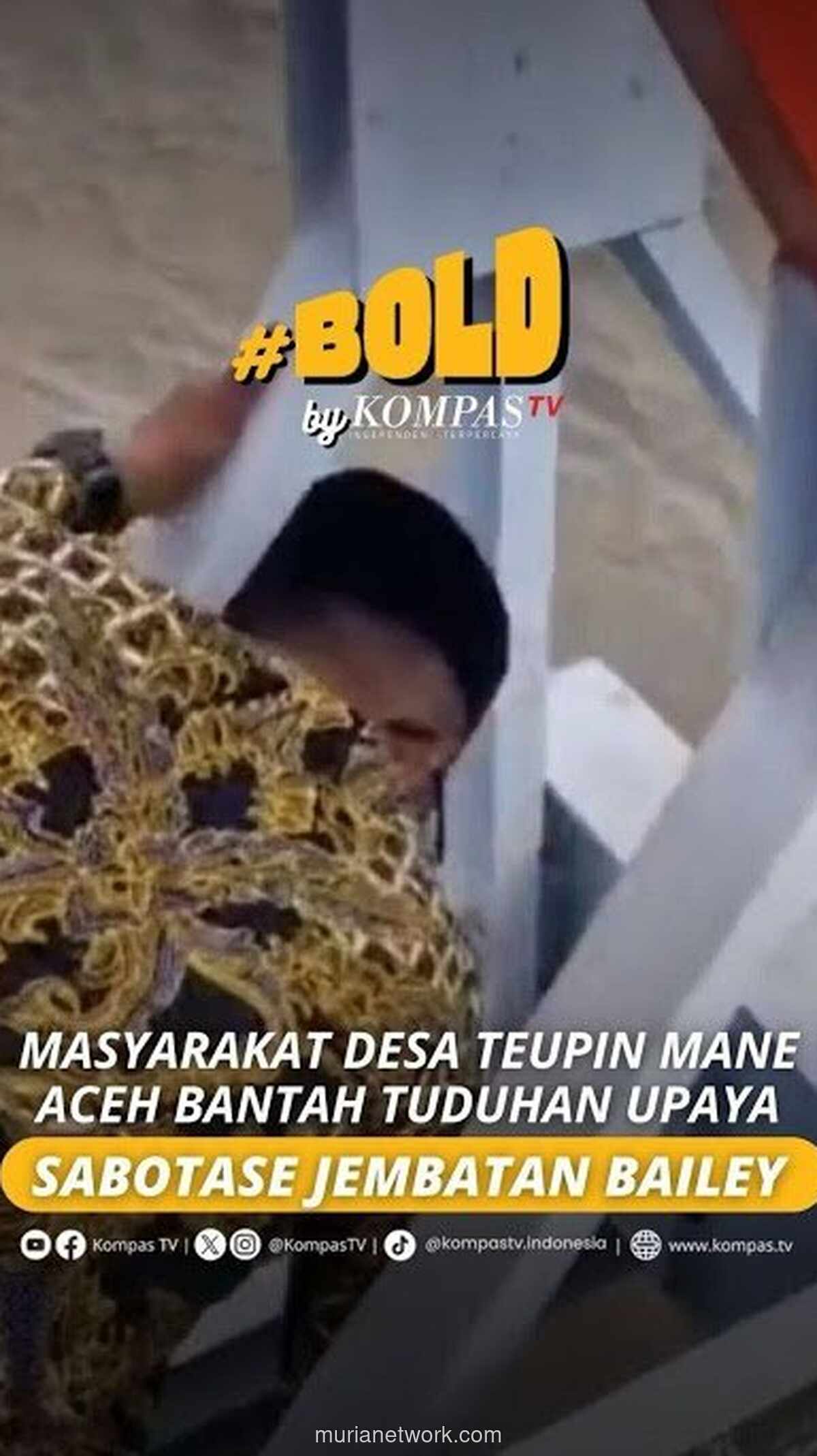 Warga Teupin Mane Bantah Isu Sabotase Jembatan, Anggota DPD RI Turun Langsung