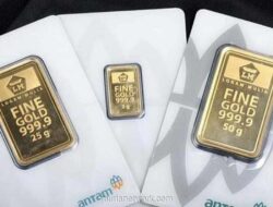 Harga Emas Antam Anjlok Rp16.000 di Awal Tahun