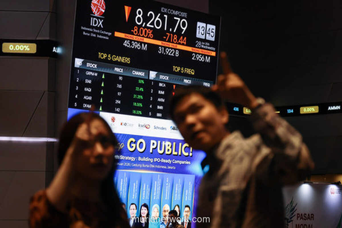 IHSG Jatuh 8%, BEI Terpaksa Bekukan Perdagangan 30 Menit