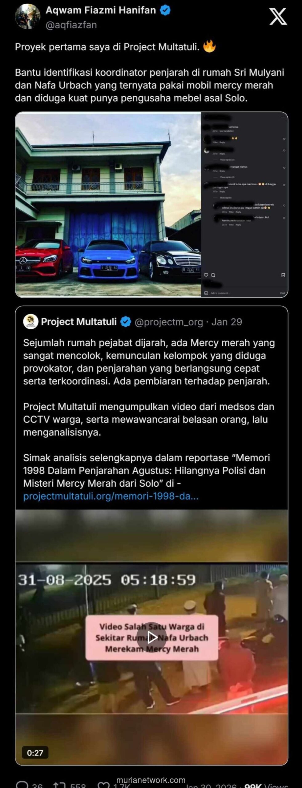 Detektif Digital Ungkap Misteri Mercy Merah dan Penjarahan Terkoordinasi Agustus Lalu