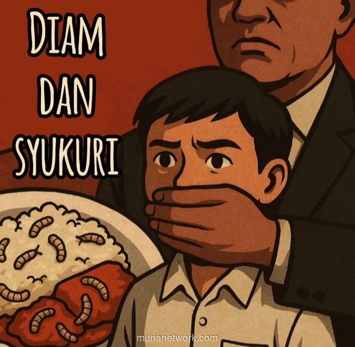 Belatung di Piring Sekolah: Saat Negara Alergi Kritik, Rakyat Hanya Bisa Bersyukur