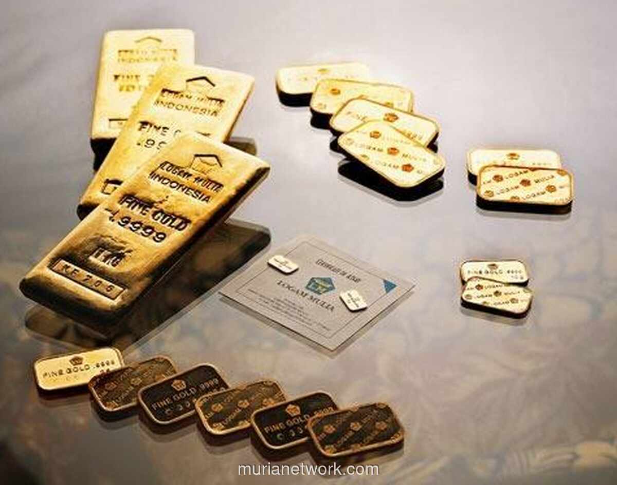 Harga Emas Antam Anjlok Rp48 Ribu per Gram di Akhir Pekan