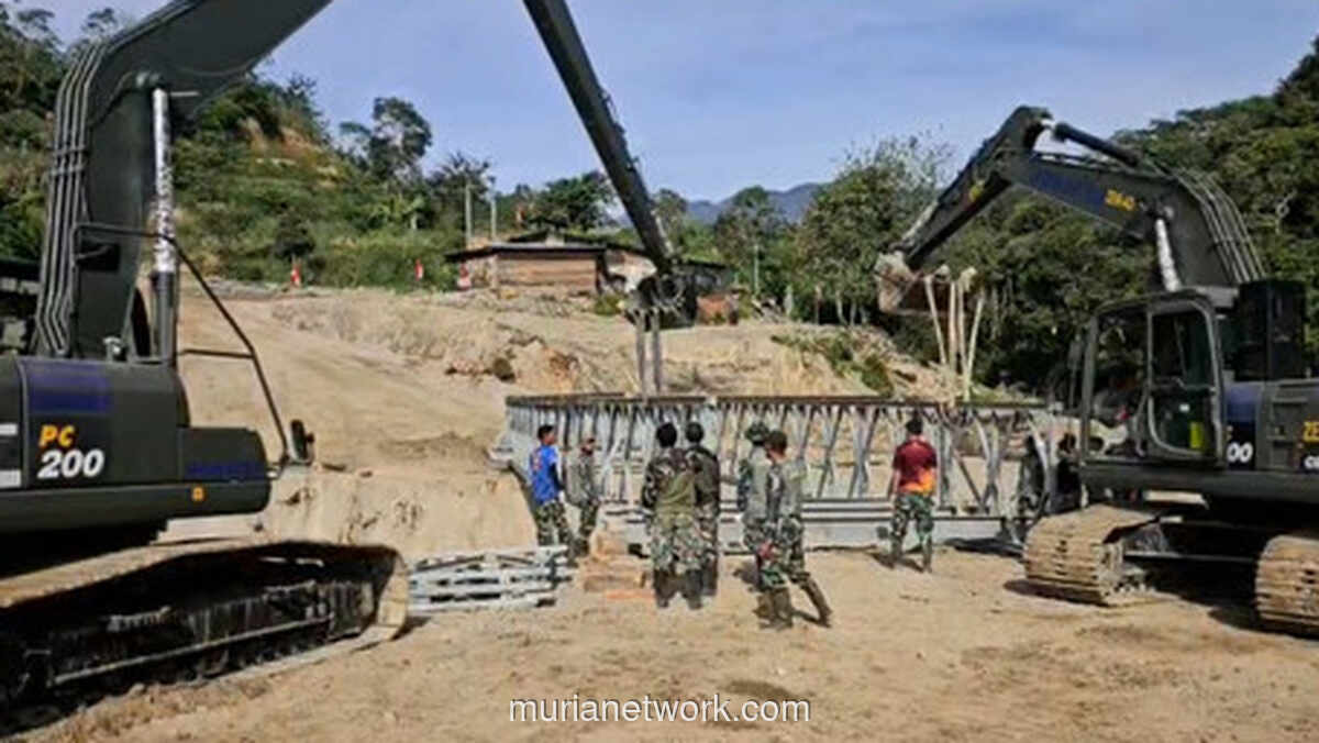 Delapan Belas Jembatan Bailey di Aceh Sudah Beroperasi Penuh