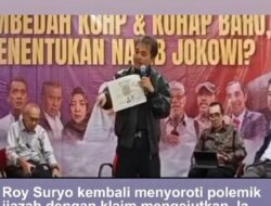 Roy Suryo Soroti Bibir dan Hidung di Foto Ijazah Jokowi: Bukan Ciri Fisiknya