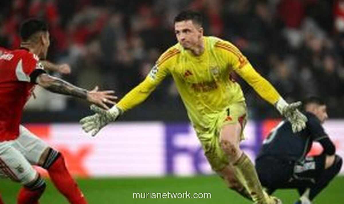 Trubin Cetak Gol Dramatis, Benfica Lolos di Detik Akhir