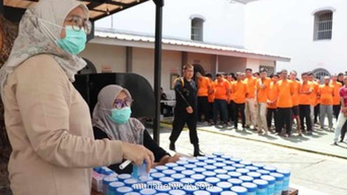 Rutan Serang Gelar Tes Urine, Semua Tahanan dan Petugas Dinyatakan Negatif