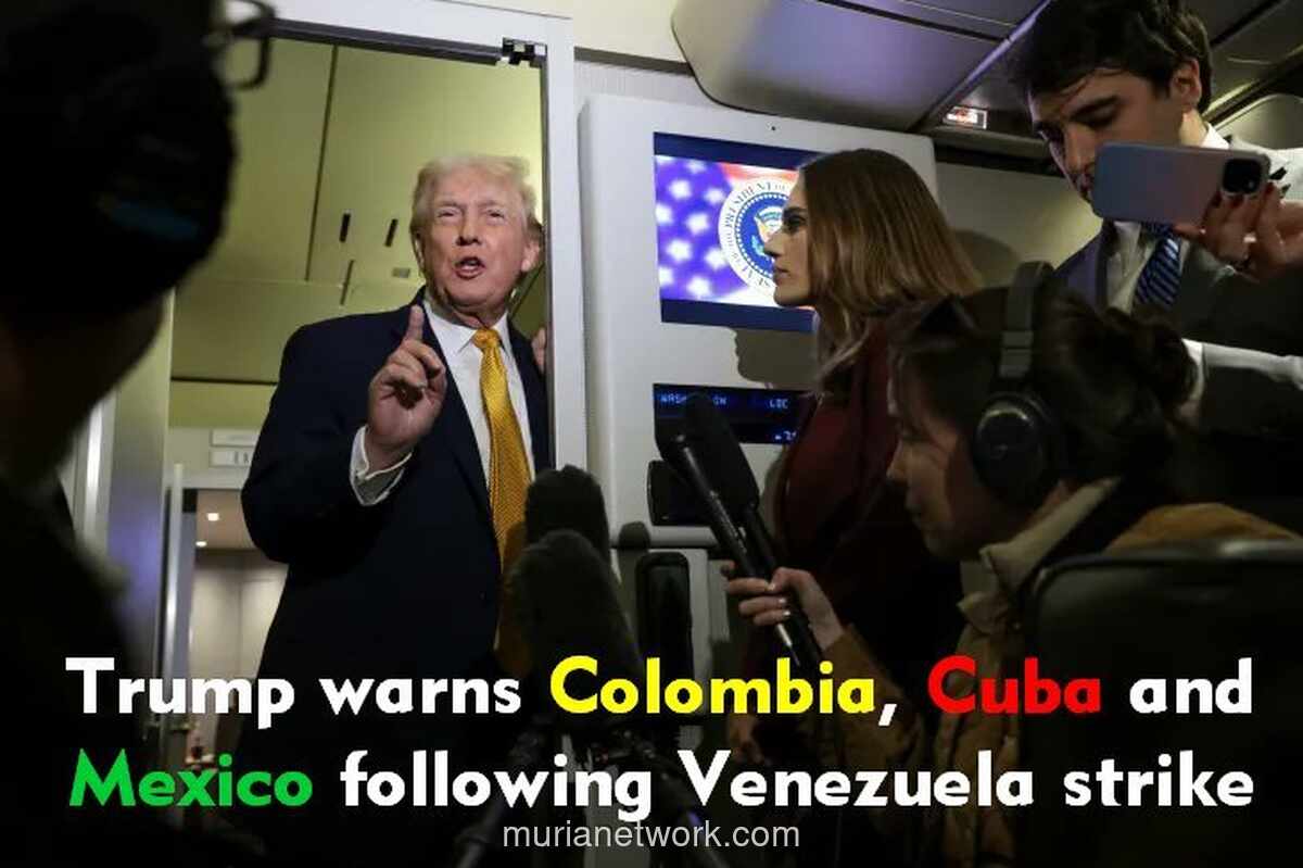 Dari Udara, Trump Rentangkan Ancaman ke Kolombia, Iran, hingga Greenland