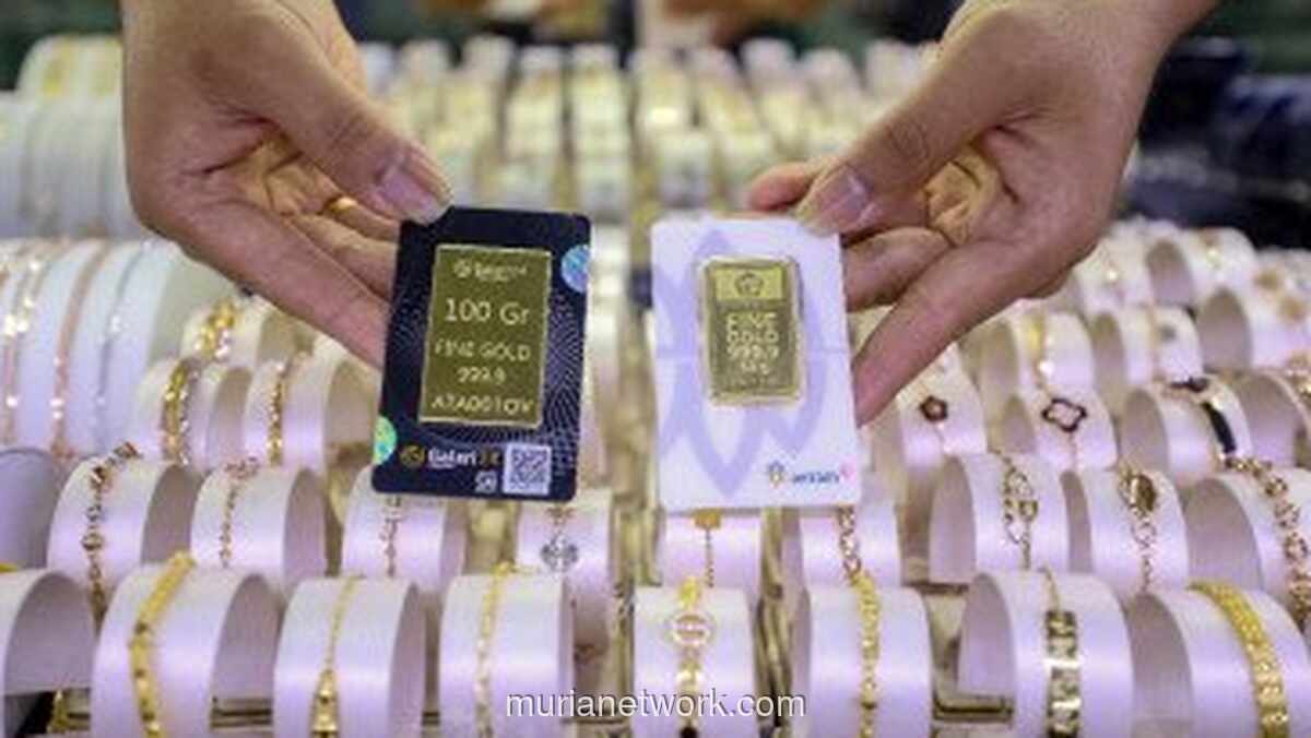 Harga Emas Antam Bertahan di Tengah Gejolak Pasar Global
