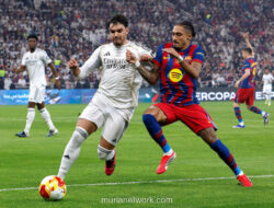 Drama Gol dan Kartu Merah, Barcelona Kalahkan Madrid di Final Super Spanyol