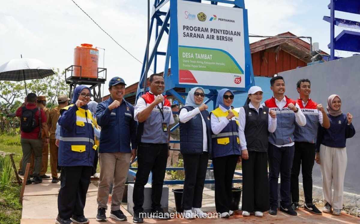 Kolaborasi Tuntaskan Krisis Air Bersih di Kampung Tambat, Merauke