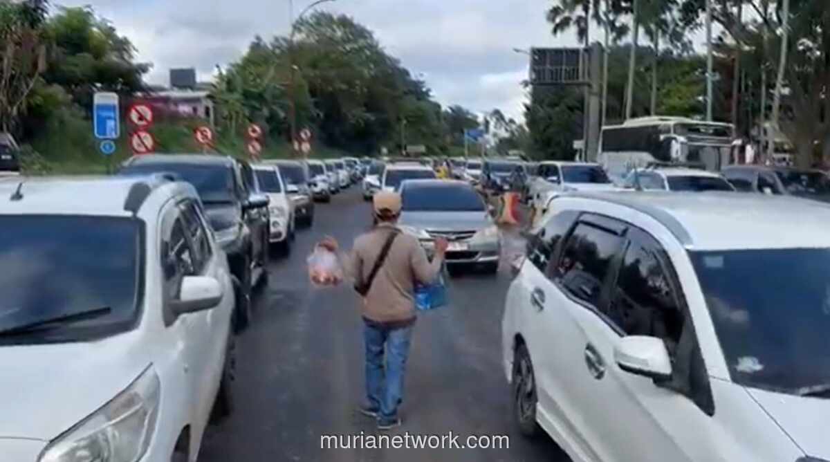 Lautan Kendaraan Serbu Puncak, Polisi Terapkan Rekayasa One Way