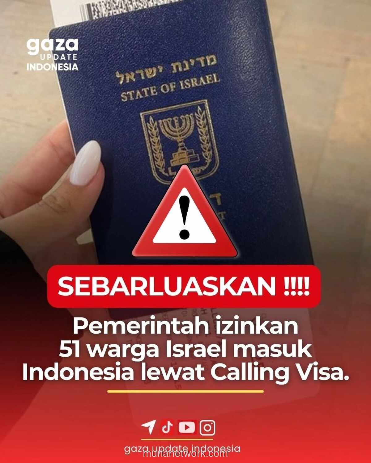 51 Warga Israel Dapat Lampu Hijau Masuk Indonesia, Bagaimana Bisa?