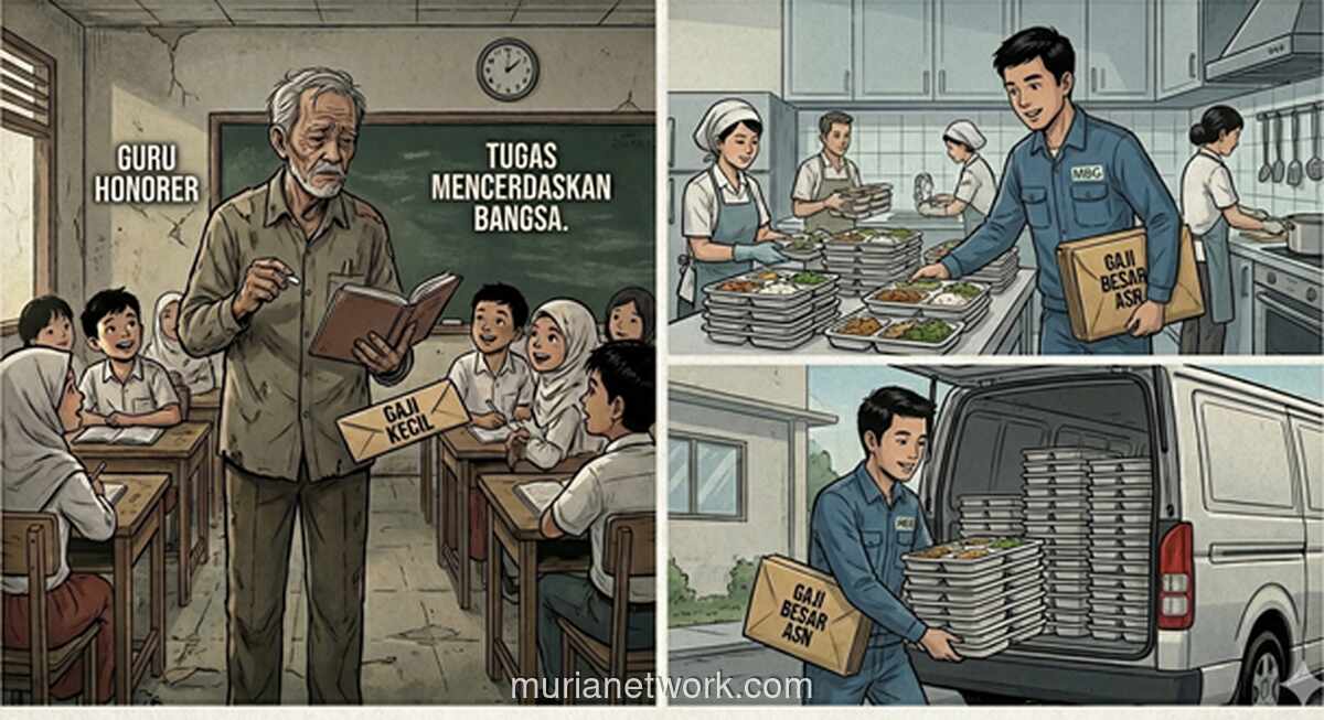 Nasib Guru Honorer Terkatung, 32.000 Pegawai SPPG Malah Dapat Jalan Tol PPPK