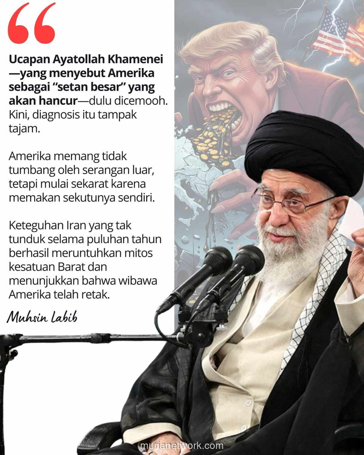 Setan Besar yang Mulai Memakan Sekutunya: Retakan Wibawa Amerika di Mata Dunia