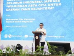 Tito Karnavian Tutup Rakernas APKASI, Soroti Semangat Prabowo untuk Daerah