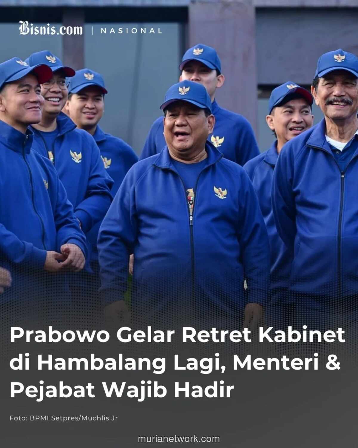 Prabowo Gelar Retret Kabinet di Hambalang, Warganet Sindir Habis-habisan