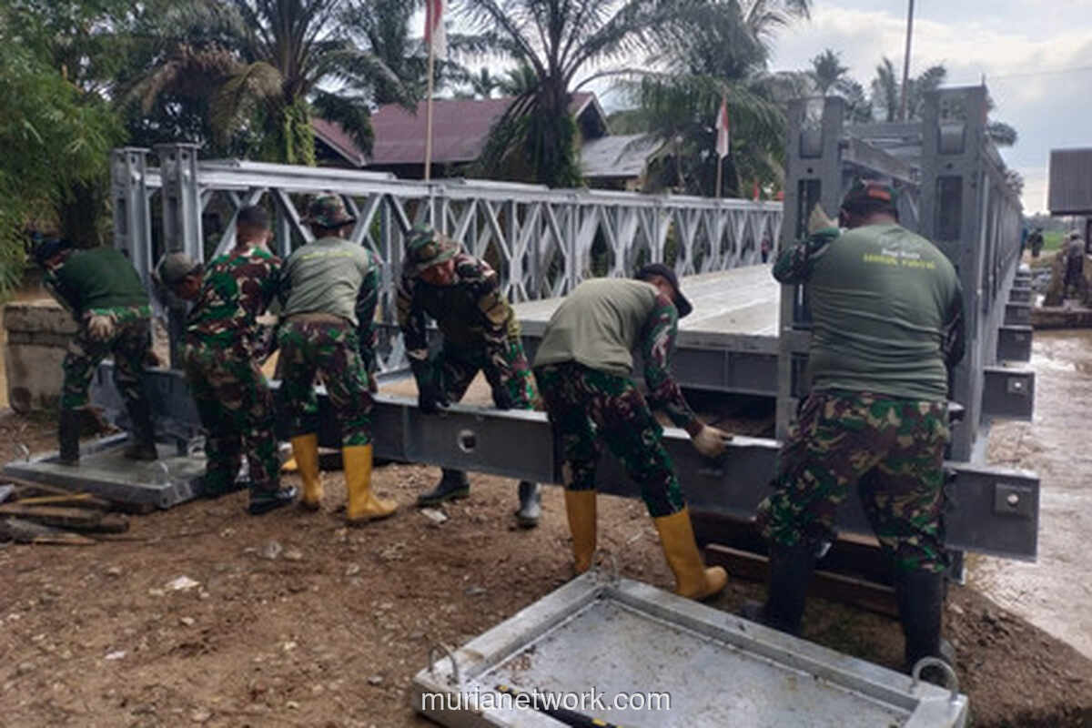 11 Jembatan Darurat Selesai, Akses Aceh yang Terputus Banjir Mulai Pulih