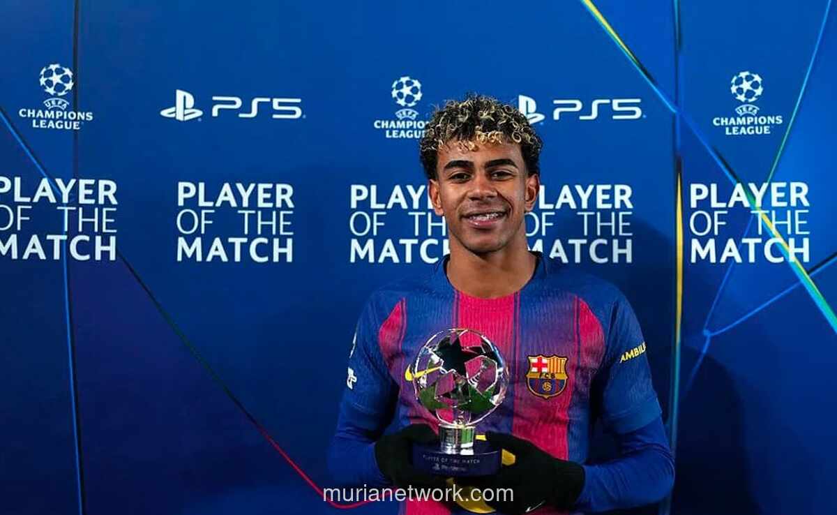 Lamine Yamal Bawa Barcelona Lolos Mulus, Rasanya Lebih Bebas di Liga Champions