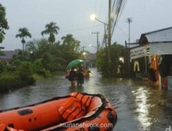 Dadok Tunggul Hitam Terendam, Ratusan Warga Dievakuasi di Tengah Hujan Tak Henti