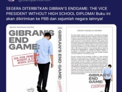 Buku Gibran Tak Lulus SMA Dijadikan Senjata, Akan Diterjemahkan dan Dikirim ke PBB