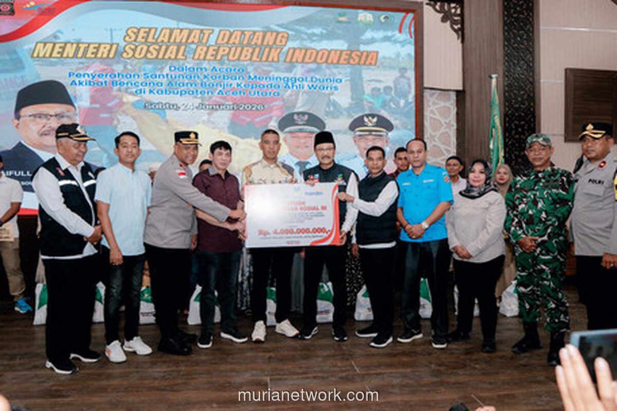 Gus Ipul Serahkan Langsung Rp4,05 Miliar untuk Ahli Waris Korban Banjir Aceh Utara