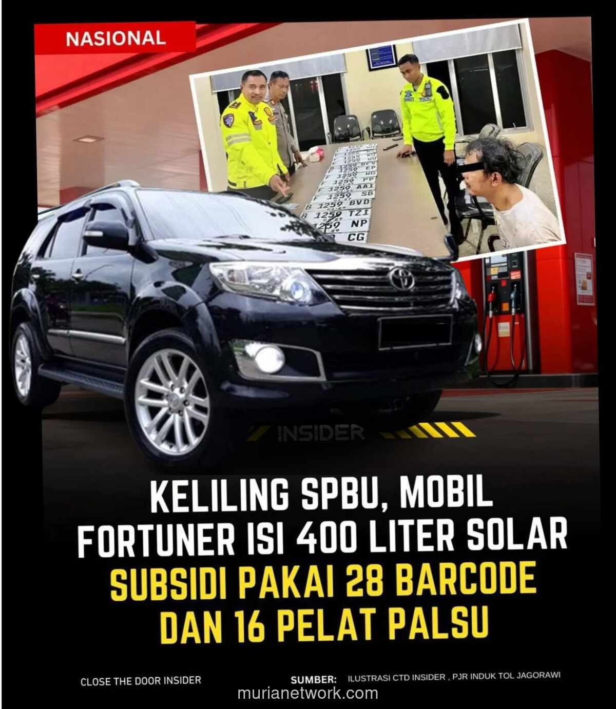 Fortuner Modifikasi Jadi Gudang Solar, Sopir Tertangkap Basah Sedang Hisap Sabu