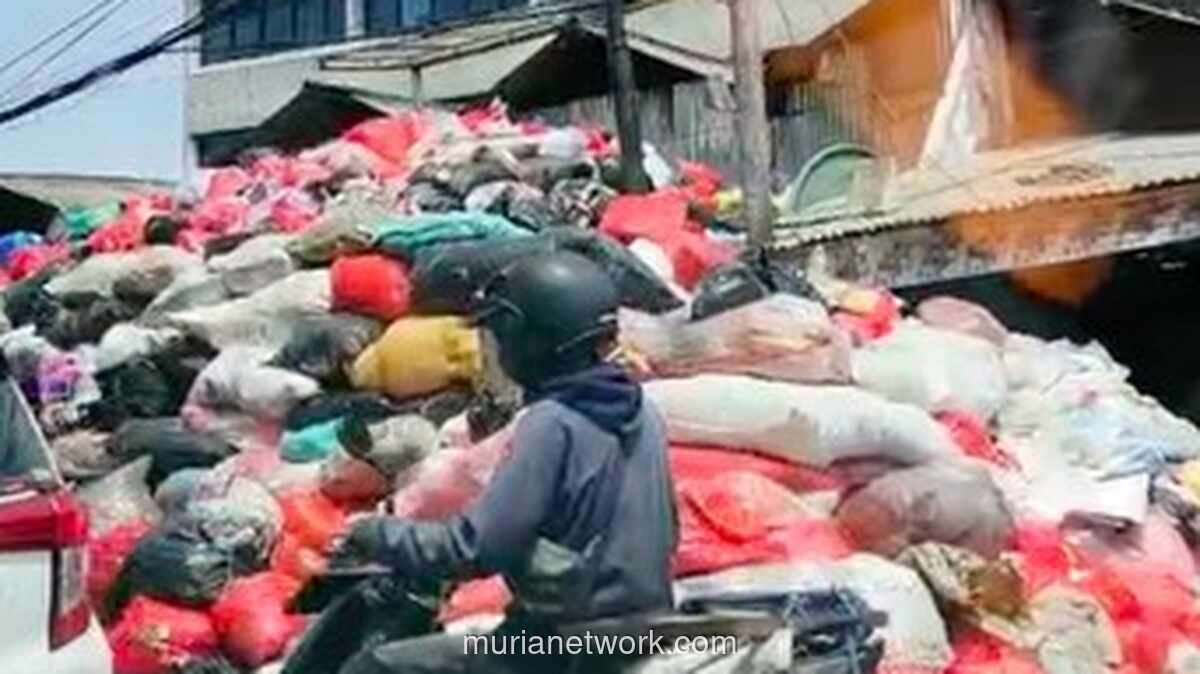 Gunungan Sampah di Pasar Cimanggis, Warga Tahan Napas