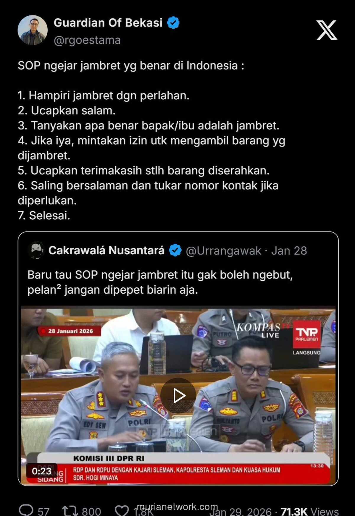 Jambret Dikejar dengan Salam dan Permisi: Panduan Satir yang Bikin Warganet Geram