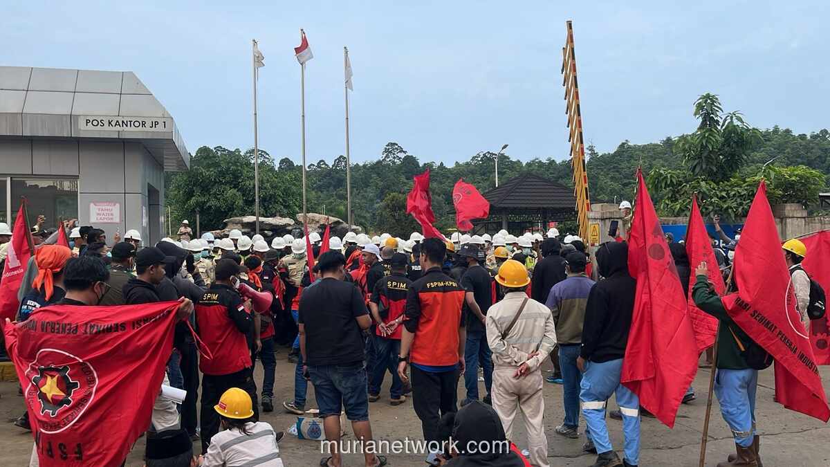 Jantung Nikel Morowali Berhenti Berdetak, Buruh Tutup Jalan Layang