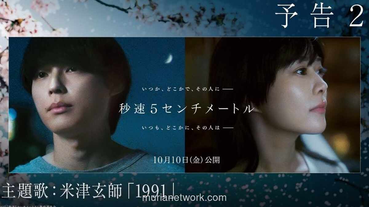 Adaptasi Live Action 5 Centimeters Per Second Segera Hangatkan Bioskop Indonesia