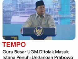 Undangan Istana untuk Guru Besar UGM Berujung Penolakan di Pintu