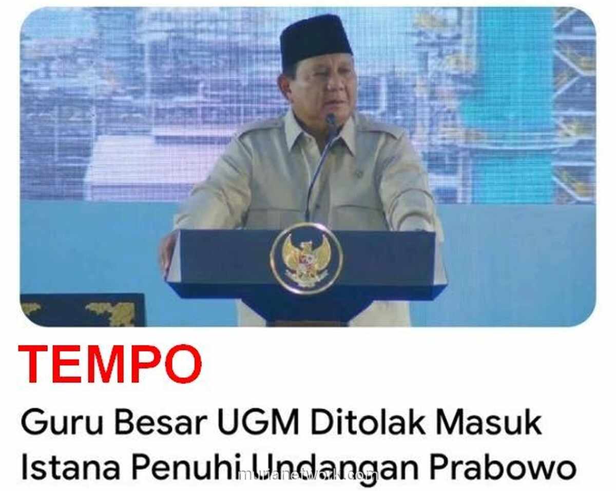 Undangan Istana untuk Guru Besar UGM Berujung Penolakan di Pintu