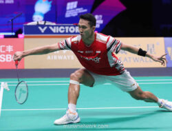 Jonatan Christie Tundukkan Wakil Tuan Rumah di Gim Penuh Ketegangan