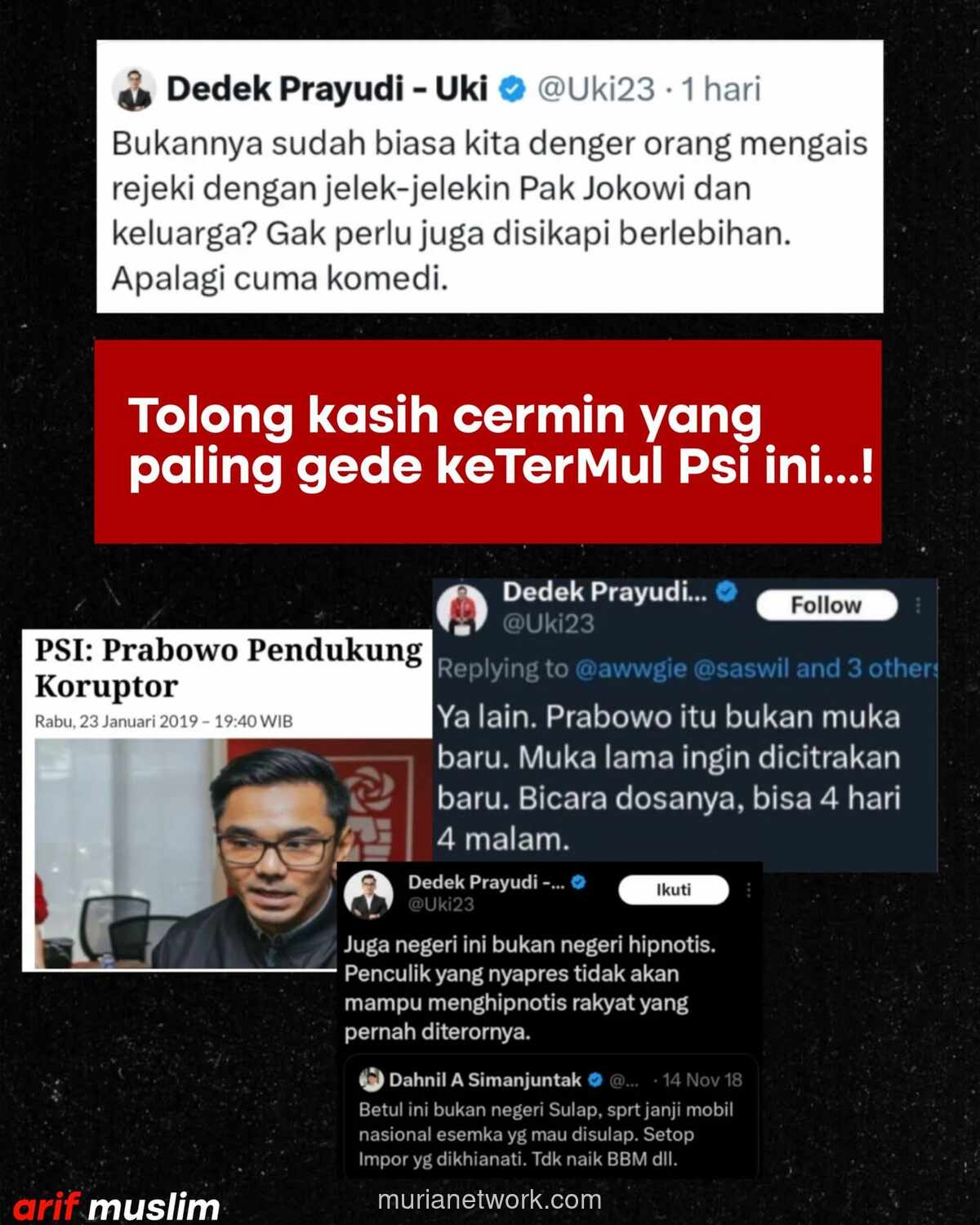Dedek Prayudi Anggap Pandji Cuma Cari Makan, Jejak Kritik ke Prabowo Malah Jadi Bumerang