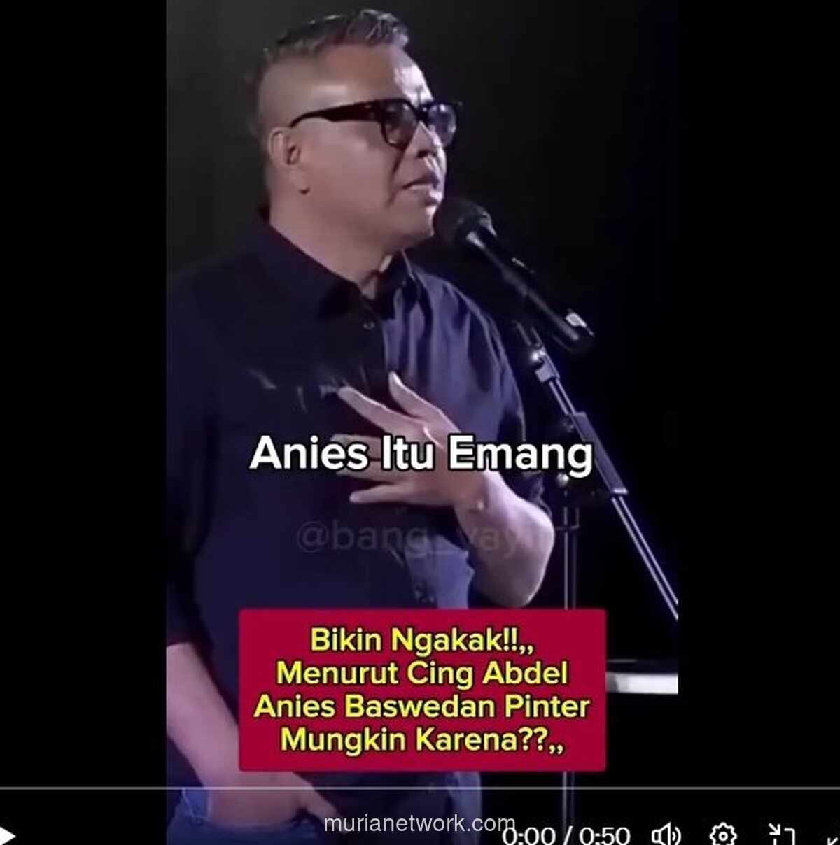 Cing Abdel Bocorin Rahasia Kepintaran Anies Baswedan