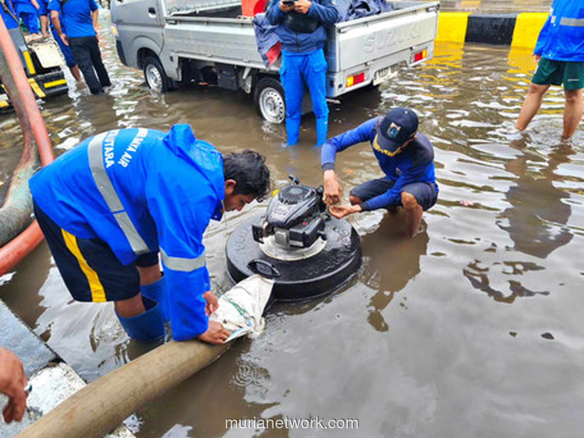 Banjir Gunung Sahari Mulai Surut, Petugas SDA Kerahkan Puluhan Personel