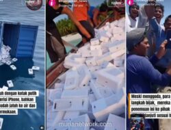 Kontainer iPhone Mengapung di Laut Jawa? Warganet Soroti Kejanggalan Video Viral