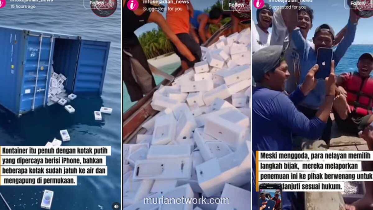 Kontainer iPhone Mengapung di Laut Jawa? Warganet Soroti Kejanggalan Video Viral