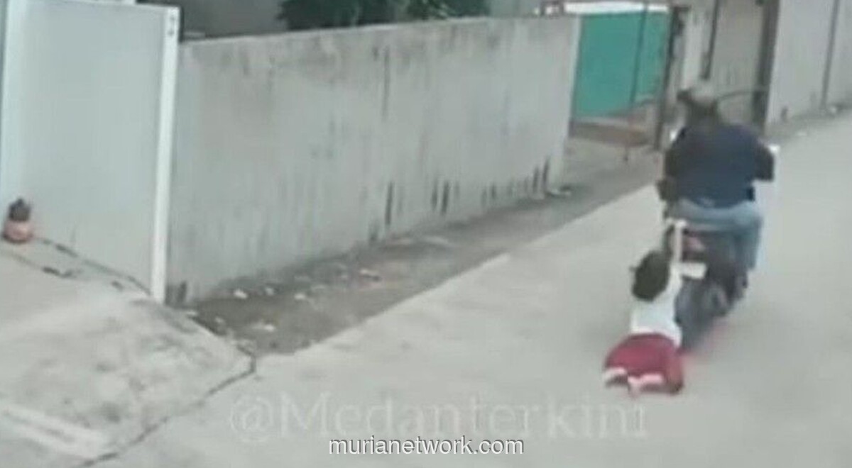 Ngeri! Bocah 9 Tahun Terseret Motor Saat Berusaha Halau Maling di Medan