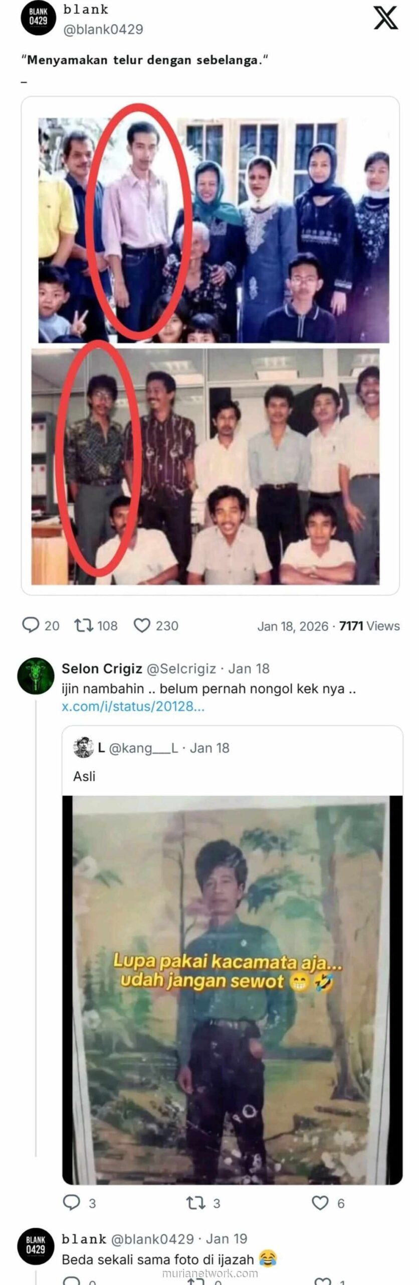 Foto Lawas Jokowi Beredar, Netizen Soroti Perbedaan dengan Foto Ijazah