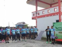 Polres Pelalawan Gelar Fun Run, Kampanye Lingkungan Hijau Lewat Langkah Kaki