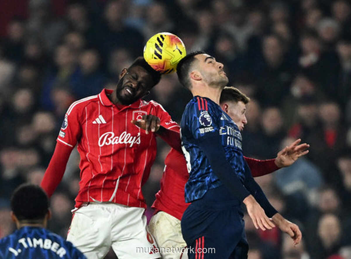 Arsenal Tersendat di City Ground, Peluang Juara Semakin Renggang
