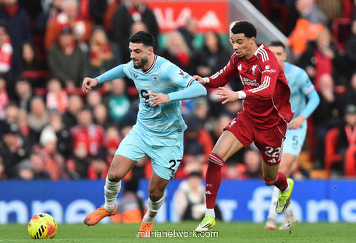 Liverpool Gagal Maksimal di Anfield, Burnley Curi Poin Berharga