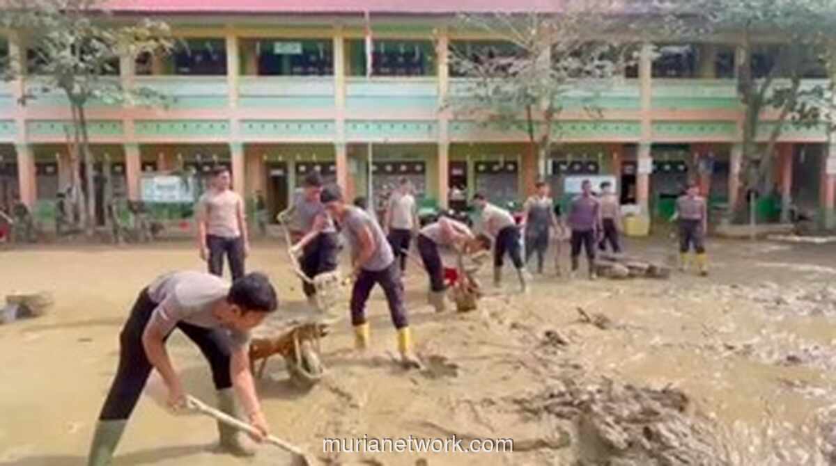 Brimob Turun Tangan, Sekolah di Aceh Tamiang Siap Sambut Siswa Pascabanjir