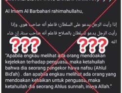 Menguak Kesesatan Berpikir Pendaku Salafiyy dalam Mendoakan Penguasa Zalim