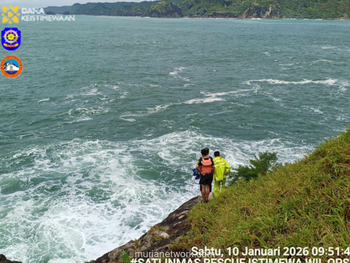 Dua Pemancing Hilang di Pantai Wediombo, Satu Identitas Masih Misterius