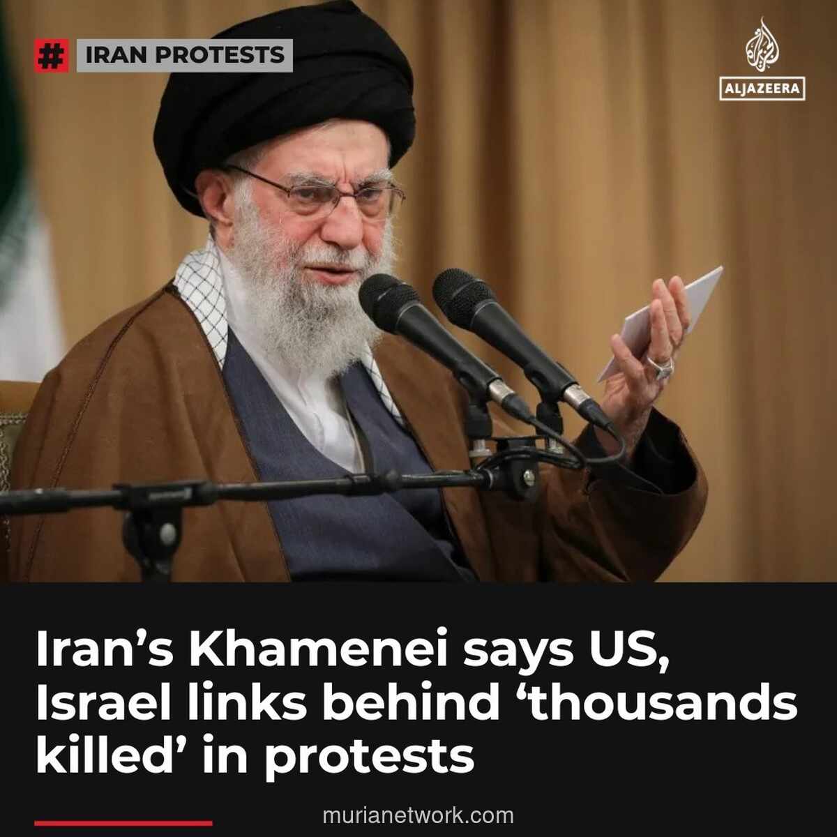 Khamenei Tuding AS dan Israel Dalang Kerusuhan, Janji Pertanggungjawaban