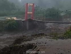 Hujan Tak Henti, Dua Jembatan di Donggala Putus Diterjang Banjir