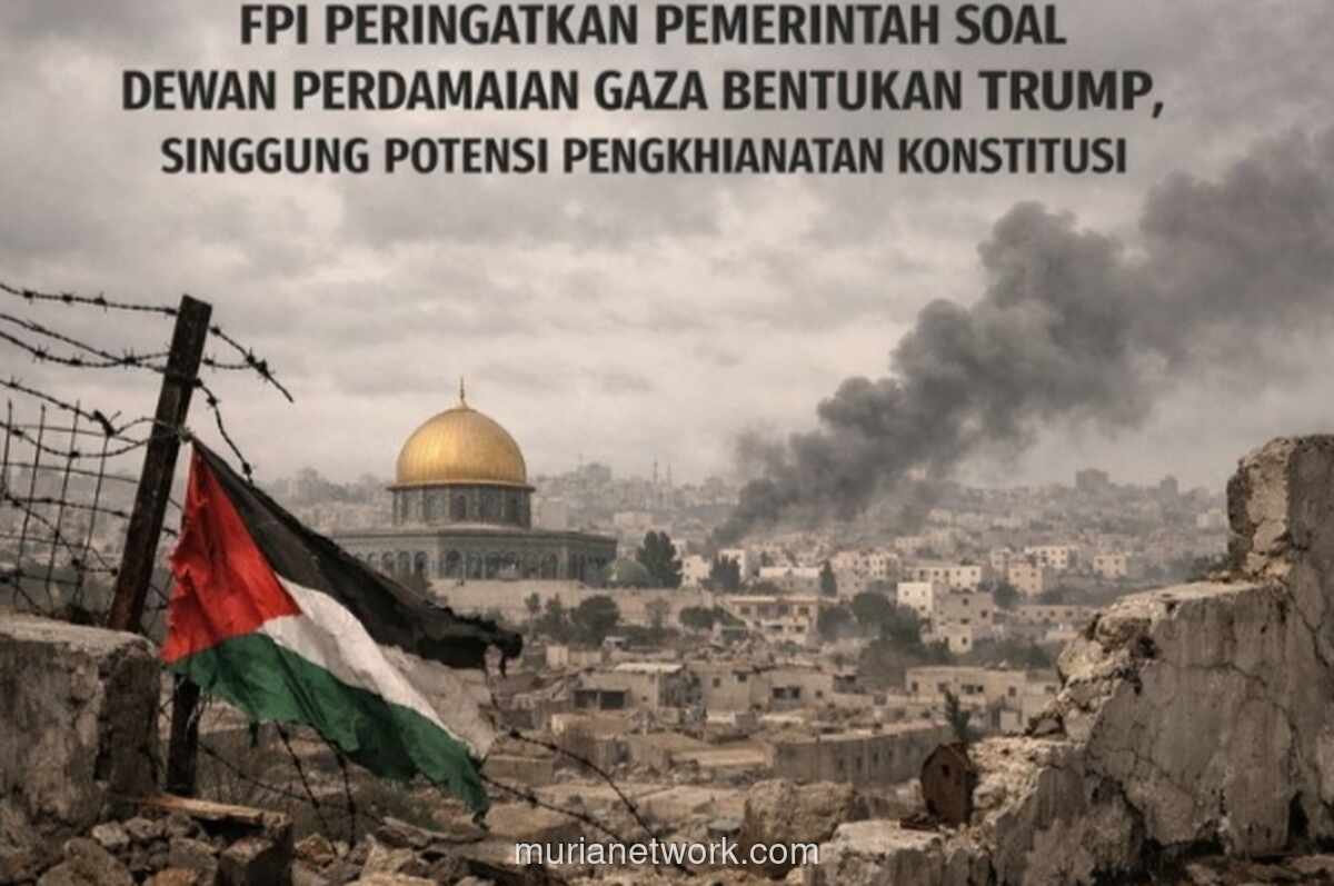 FPI Desak Pemerintah Tolak Rencana Trump Soal Gaza, Khawatir Legitimasi Penjajahan